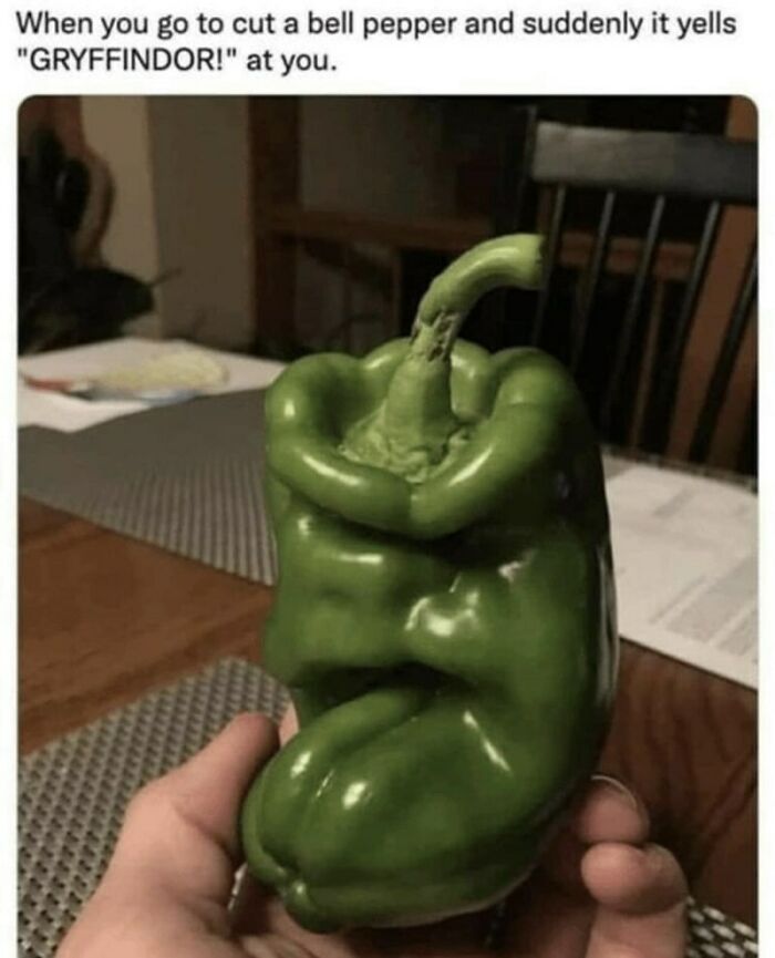 When Your Veggies Try To Sort You Into Hogwarts Houses