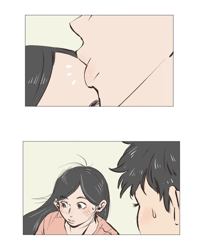 Illustration by Malaysian artist showing a close-up of hands and a woman's face in a relatable comic style.