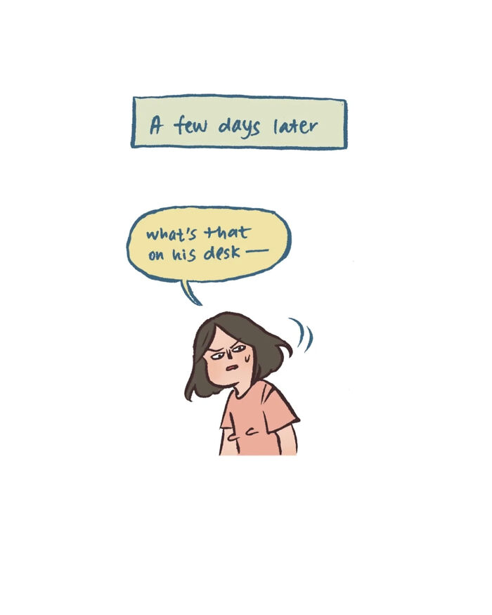 Malaysian artist cartoon shows delivery interaction with her tall, geeky husband and relatable daily life moments.