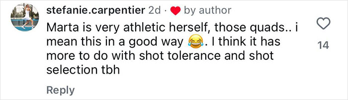 Comment discussing tennis star’s athleticism and shot selection amid testosterone remark controversy and rival’s bikini response. Comment discussing tennis star’s athleticism and shot selection amid testosterone remark controversy and rival’s bikini response.