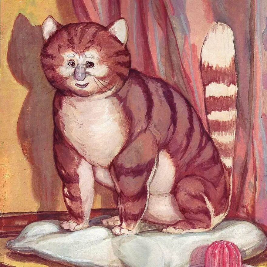 Haunting illustration of a surreal cat blending mystery and story into an otherworldly artistic science-inspired scene.