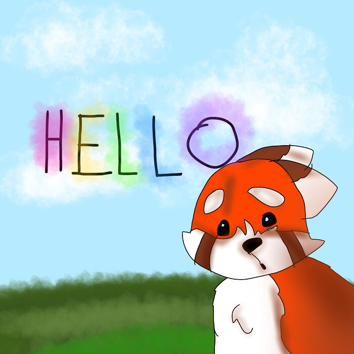 A Red Panda Art!