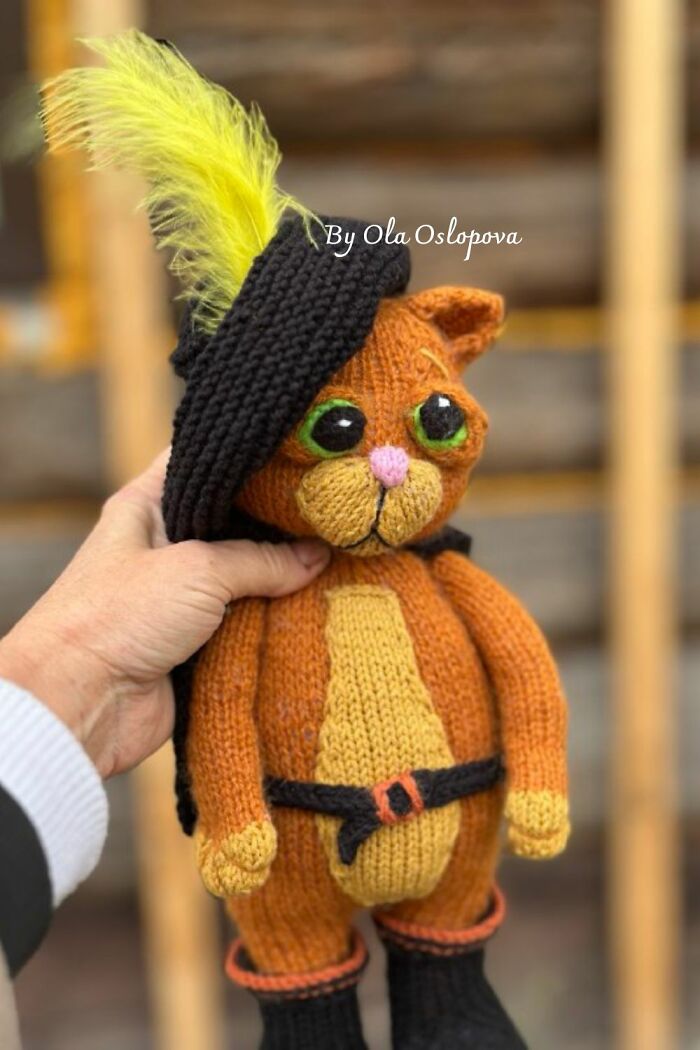 Puss In Boots Knitting Pattern By Olga Oslopova Puss In Boots Knitting Pattern By Olga Oslopova