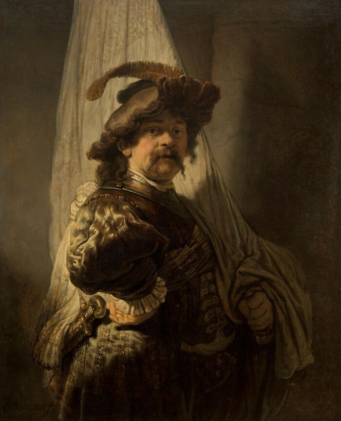 Portrait of a man in detailed historic attire, showcasing one of the famous paintings that changed art forever.