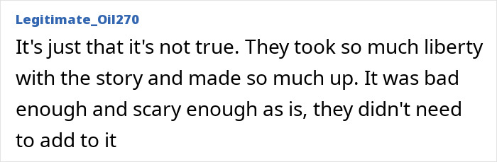 User comment expressing frustration about liberties taken and fabricated details in Netflix's Monster: The Ed Gein Story. User comment expressing frustration about liberties taken and fabricated details in Netflix's Monster: The Ed Gein Story.