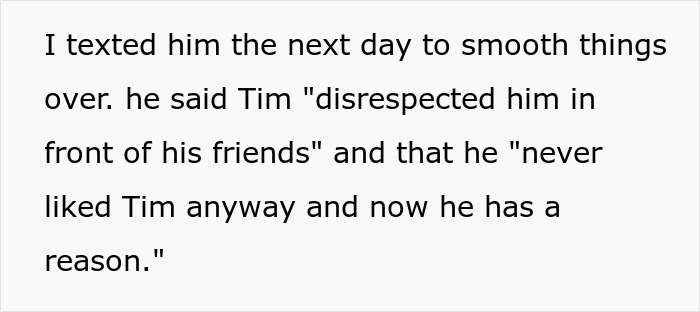 Text message exchange showing a man mocking his brother-in-law and the fallout before the wedding. Text message exchange showing a man mocking his brother-in-law and the fallout before the wedding.