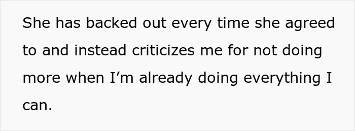 Text on a white background stating a mom is criticized by her bestie for not doing more despite already doing everything she can. Text on a white background stating a mom is criticized by her bestie for not doing more despite already doing everything she can.