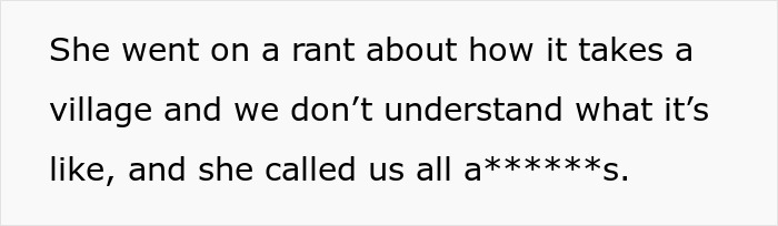 Text excerpt showing a rant about community and frustration with group activities involving a mom of 4 and her kids. Text excerpt showing a rant about community and frustration with group activities involving a mom of 4 and her kids.