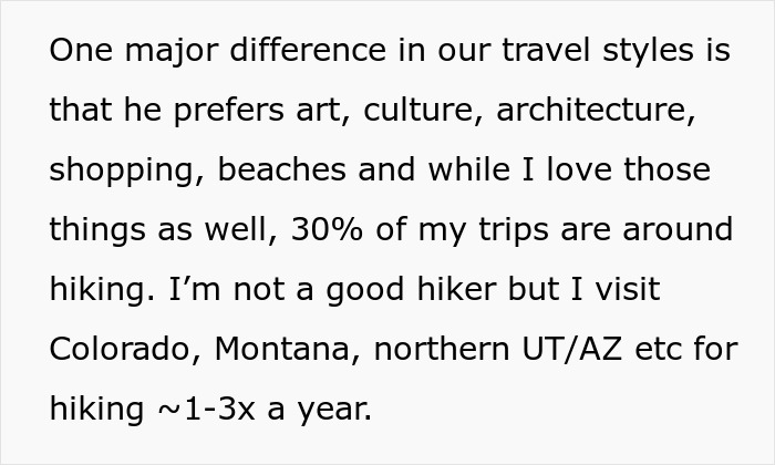 Alt text: Man feeling majorly hurt after wife asks to cancel their surprise anniversary trip he planned. Alt text: Man feeling majorly hurt after wife asks to cancel their surprise anniversary trip he planned.