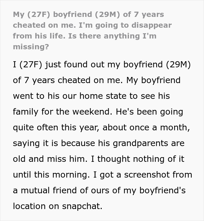 Man announces breakup to everyone except his girlfriend of seven years in a shocking relationship revelation. Man announces breakup to everyone except his girlfriend of seven years in a shocking relationship revelation.