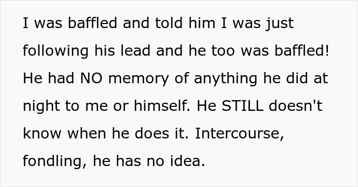 Text excerpt discussing a burnt-out wife frustrated that her husband can’t manage feeding the baby once a night. Text excerpt discussing a burnt-out wife frustrated that her husband can’t manage feeding the baby once a night.