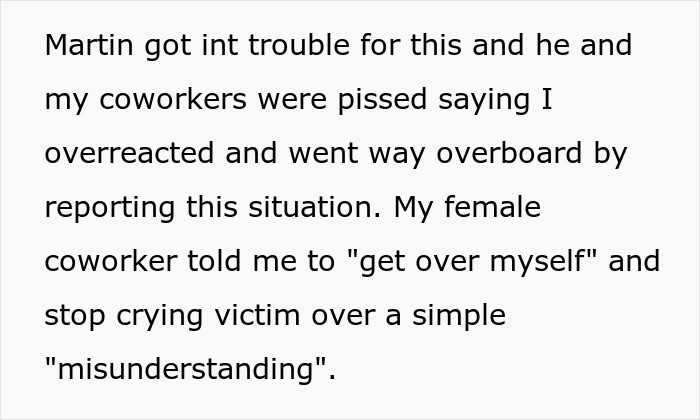 Text excerpt about a coworker snooping in a woman's purse and the trouble he faced after she reported him. Text excerpt about a coworker snooping in a woman's purse and the trouble he faced after she reported him.
