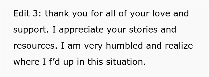 Text message expressing gratitude for support and reflecting on mistakes in a situation involving hermit crabs as pets. Text message expressing gratitude for support and reflecting on mistakes in a situation involving hermit crabs as pets.