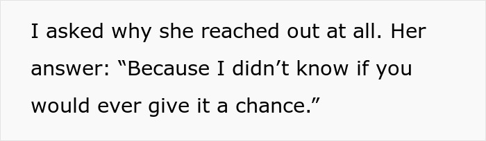 Text excerpt showing a conversation about rejection and giving a chance, related to lady calling out bestie after dating. Text excerpt showing a conversation about rejection and giving a chance, related to lady calling out bestie after dating.