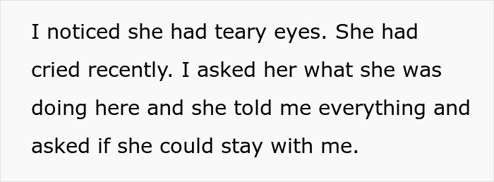 Text on white background describing a 5-year-old girl with teary eyes asking to stay after being abandoned, prompting a neighbor to call CPS. Text on white background describing a 5-year-old girl with teary eyes asking to stay after being abandoned, prompting a neighbor to call CPS.