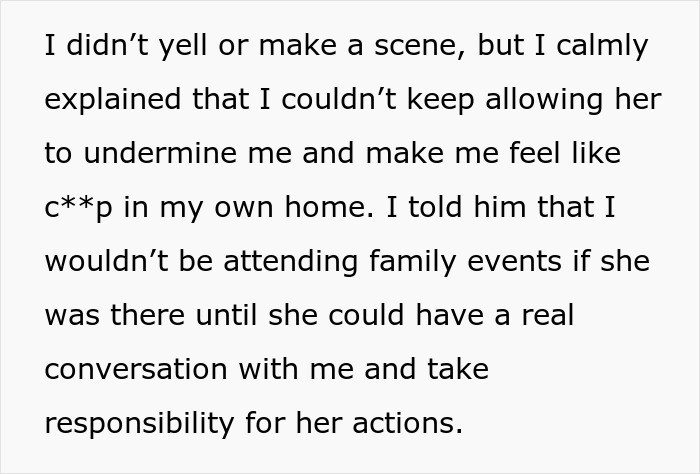 Text excerpt about a daughter-in-law deciding to cut off rude mother-in-law after years of bad behavior. Text excerpt about a daughter-in-law deciding to cut off rude mother-in-law after years of bad behavior.