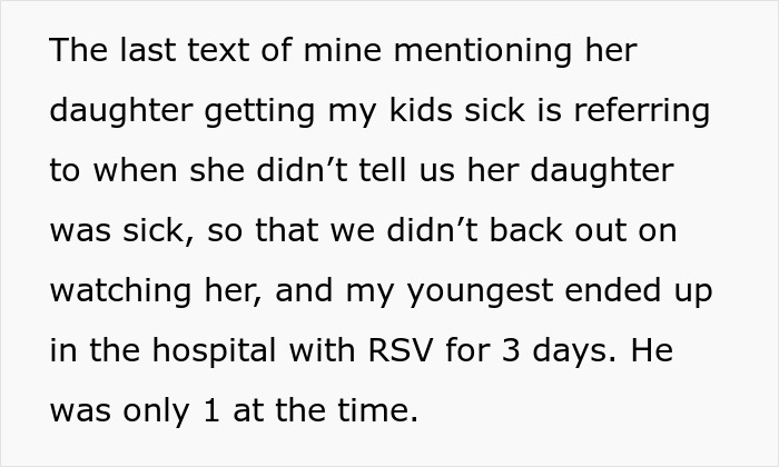 Text message discussing an exhausted mom dealing with illness affecting her kids and conflict over a spotless house. Text message discussing an exhausted mom dealing with illness affecting her kids and conflict over a spotless house.