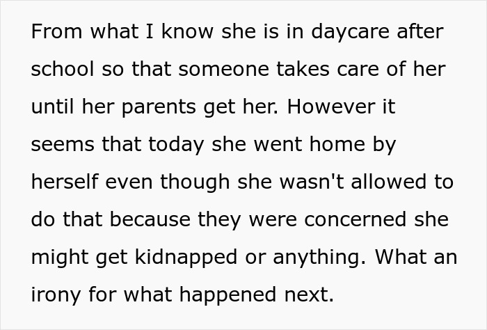 Neighbor finds 5YO daughter abandoned in another city, calls CPS quickly after parents leave her as a lesson. Neighbor finds 5YO daughter abandoned in another city, calls CPS quickly after parents leave her as a lesson.