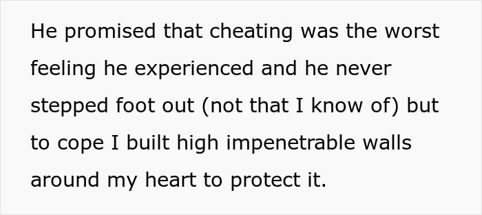 Text excerpt about heartbroken woman coping with her hubby's affair by building walls around her heart for protection. Text excerpt about heartbroken woman coping with her hubby's affair by building walls around her heart for protection.