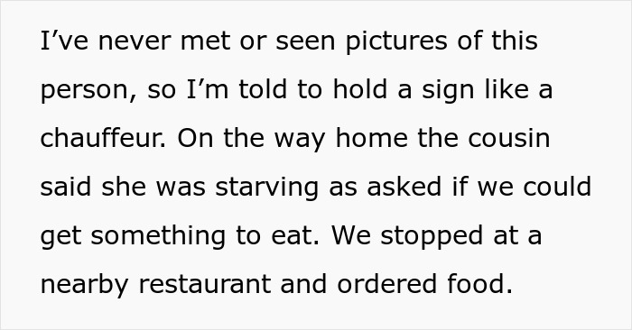 Text excerpt describing a husband frustrated with hosting his wife's distant relatives without gratitude, refusing future visits. Text excerpt describing a husband frustrated with hosting his wife's distant relatives without gratitude, refusing future visits.