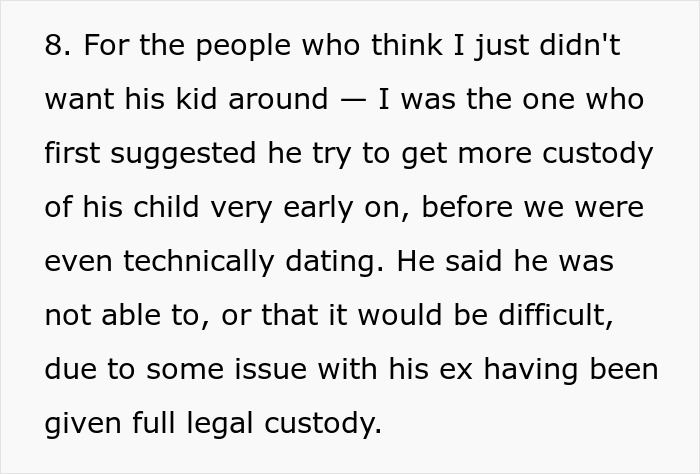 Text excerpt about a lady discussing custody challenges and dating men with kids prioritizing their child over relationships. Text excerpt about a lady discussing custody challenges and dating men with kids prioritizing their child over relationships.