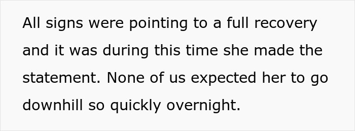 Text explaining signs of a dying wife telling husband not to date, leading to daughter calling him a cheater. Text explaining signs of a dying wife telling husband not to date, leading to daughter calling him a cheater.