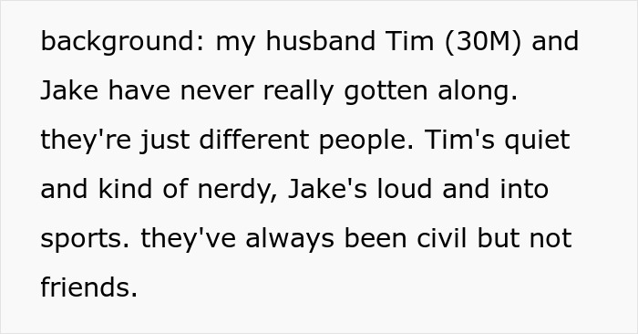 Man mocking brother-in-law for years and uninviting him from wedding after brother-in-law jokes back. Man mocking brother-in-law for years and uninviting him from wedding after brother-in-law jokes back.
