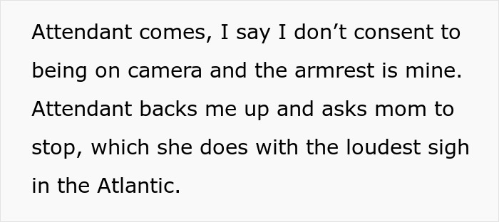 Flight attendant supports woman refusing to swap plane seat as rude family tries to bully her on the plane. Flight attendant supports woman refusing to swap plane seat as rude family tries to bully her on the plane.