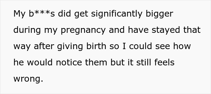 Text about pregnancy changes and discomfort noticing stepsister's behavior after birth, 11-year-old acting creepy. Text about pregnancy changes and discomfort noticing stepsister's behavior after birth, 11-year-old acting creepy.