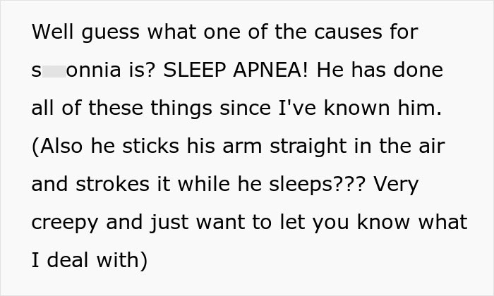 Text about burnout and sleep apnea struggles shared by a wife frustrated with husband&rsquo;s lack of support in feeding baby.