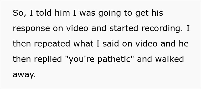 Text excerpt showing a confrontation involving an HOA board member refusing to follow pet ownership rules. Text excerpt showing a confrontation involving an HOA board member refusing to follow pet ownership rules.