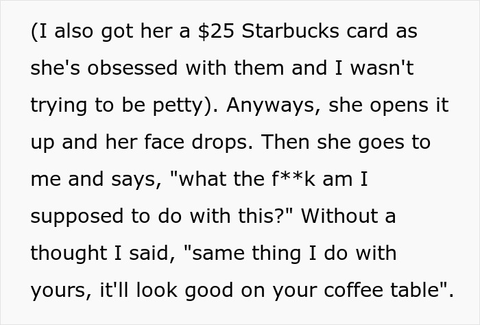 Text excerpt showing a man trolling his sister by gifting a photo of his dog instead of kid’s photos, sparking fury. Text excerpt showing a man trolling his sister by gifting a photo of his dog instead of kid’s photos, sparking fury.