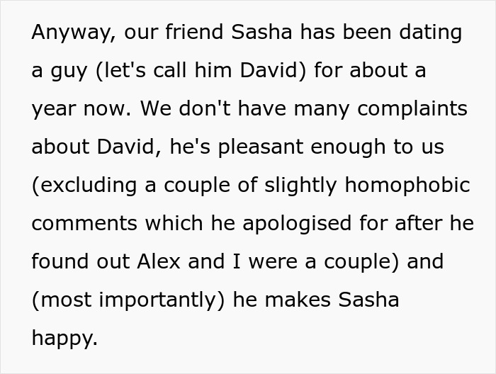 Text excerpt discussing a guy’s uncomfortable reaction to his girlfriend’s friends’ Halloween costume affecting their relationship. Text excerpt discussing a guy’s uncomfortable reaction to his girlfriend’s friends’ Halloween costume affecting their relationship.