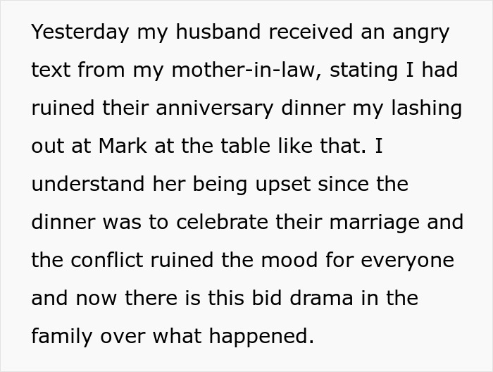 Wife confronts BIL over racist slurs during dinner, causing tension and MIL blaming her for ruining the evening. Wife confronts BIL over racist slurs during dinner, causing tension and MIL blaming her for ruining the evening.