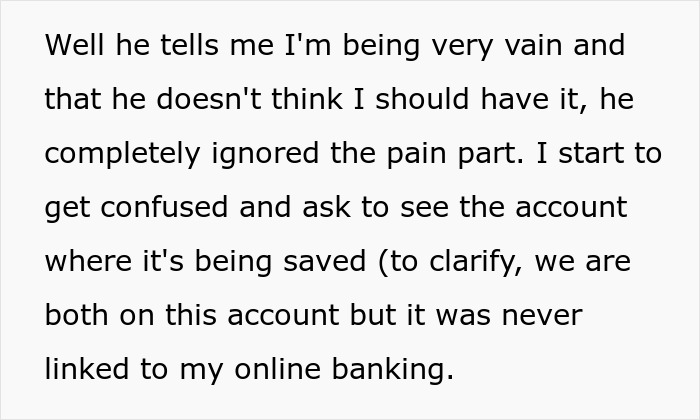 Alt text: Womanâs dream of tummy tuck shattered after husband steals her $15k savings causing emotional distress. Alt text: Womanâs dream of tummy tuck shattered after husband steals her $15k savings causing emotional distress.