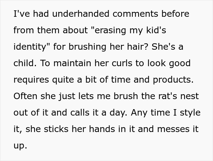 Alt text: Mom faces backlash from woke folks for whitewashing after brushing her biracial daughter’s curls. Alt text: Mom faces backlash from woke folks for whitewashing after brushing her biracial daughter’s curls.