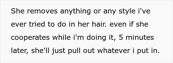 Alt text: Text discussing challenges of brushing out biracial daughter's curls and resulting whitewashing controversy. Alt text: Text discussing challenges of brushing out biracial daughter's curls and resulting whitewashing controversy.