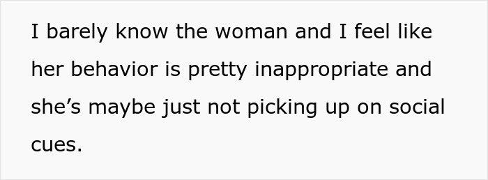 Text about a mom of 4 upsetting group activities by bringing her kids, leading to a neighbor stopping invites. Text about a mom of 4 upsetting group activities by bringing her kids, leading to a neighbor stopping invites.