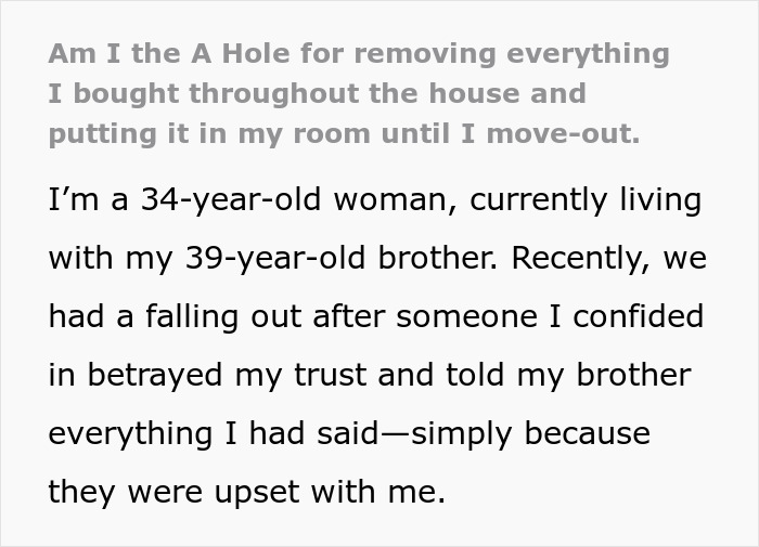 Woman vents about useless brother who loses it as she teaches him a lesson by following his own words exactly Woman vents about useless brother who loses it as she teaches him a lesson by following his own words exactly