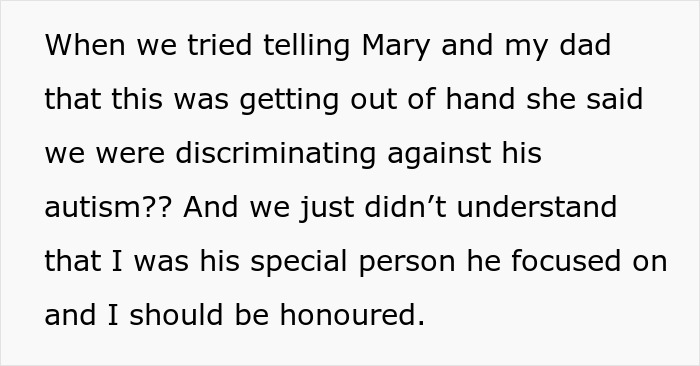 Text excerpt discussing an 11-year-old acting beyond creepy around stepsister who just gave birth, parents refusing help. Text excerpt discussing an 11-year-old acting beyond creepy around stepsister who just gave birth, parents refusing help.