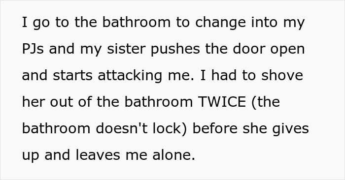Pregnant woman recounts sister attacking her after Thanksgiving, leading to going no-contact for her own safety. Pregnant woman recounts sister attacking her after Thanksgiving, leading to going no-contact for her own safety.