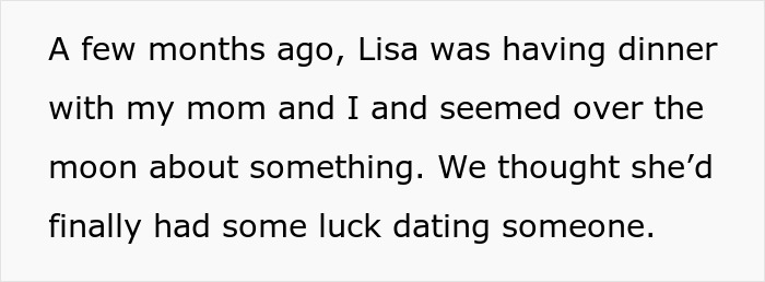 Text excerpt about a woman realizing she can’t afford her miracle baby and asking half-bro to adopt it.