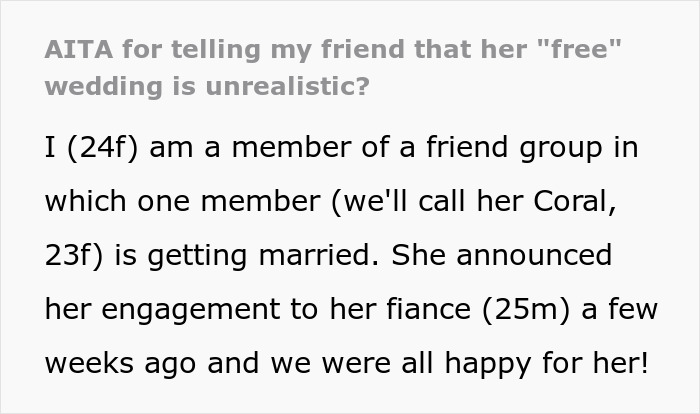 Text excerpt about a bride planning an elaborate wedding without spending a cent and facing a reality check. Text excerpt about a bride planning an elaborate wedding without spending a cent and facing a reality check.