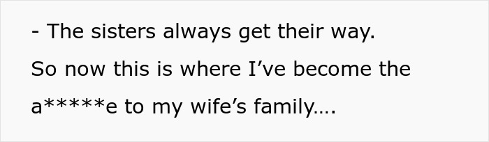 Text excerpt showing husband expressing frustration about dealing with wife's distant relatives without thanks, refusing to host again. Text excerpt showing husband expressing frustration about dealing with wife's distant relatives without thanks, refusing to host again.