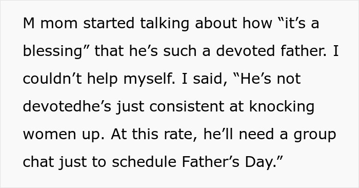 Alt text: Woman calls out brother for having 4 kids with 4 different women in a family conversation about devotion and parenting. Alt text: Woman calls out brother for having 4 kids with 4 different women in a family conversation about devotion and parenting.