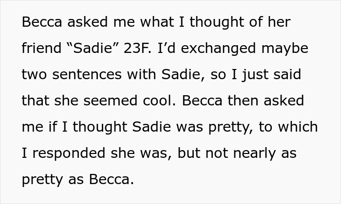 Man rethinks relationship after girlfriend’s loyalty test revealing unexpected feelings and doubts about trust.