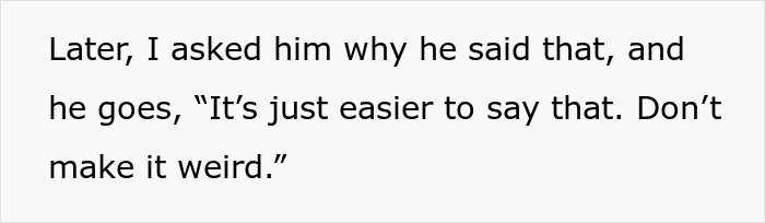 Text conversation excerpt showing a boyfriend modestly claiming to cover birthday trip expenses while girlfriend's role surprises friends.