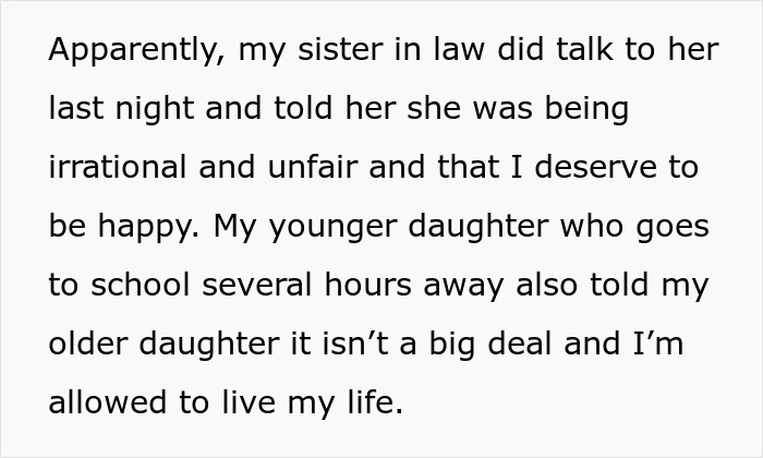 Text discussing a dying wife telling husband not to date, and daughter calling him a cheater after he does. Text discussing a dying wife telling husband not to date, and daughter calling him a cheater after he does.