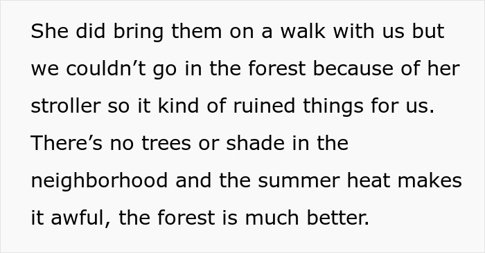 Text excerpt about a mom of 4 bringing her kids on group activities, affecting neighborhood plans. Text excerpt about a mom of 4 bringing her kids on group activities, affecting neighborhood plans.