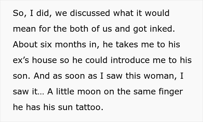 Woman couple discussing tattoos, focusing on a moon and sun tattoo symbolizing connection with boyfriend and his ex. Woman couple discussing tattoos, focusing on a moon and sun tattoo symbolizing connection with boyfriend and his ex.